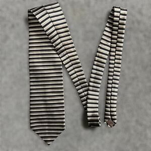 Vintage Pierre Balmain Neck Tie Mens Classic Striped 100% Silk Wide Career Work